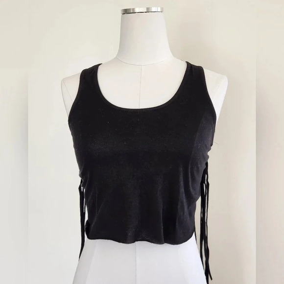 NWT || RAGA || tank top with braided, fringed, back. - Picture 4 of 4